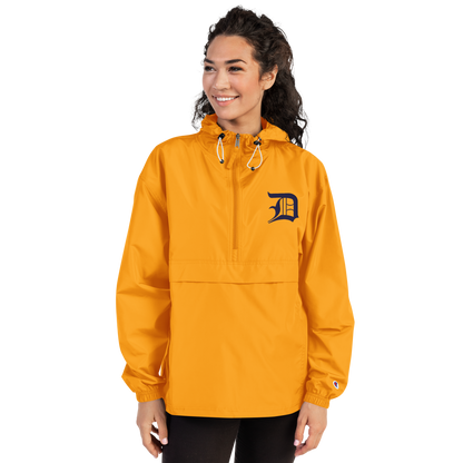 Detroit 'Old English D' Packable Wind & Rain Jacket