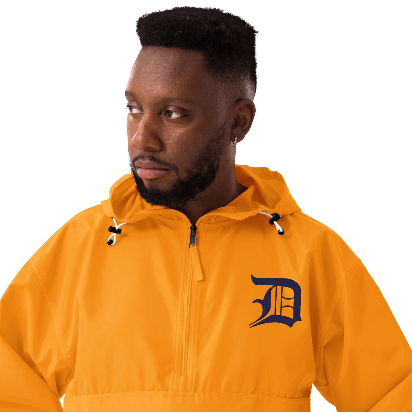 Detroit 'Old English D' Packable Wind & Rain Jacket