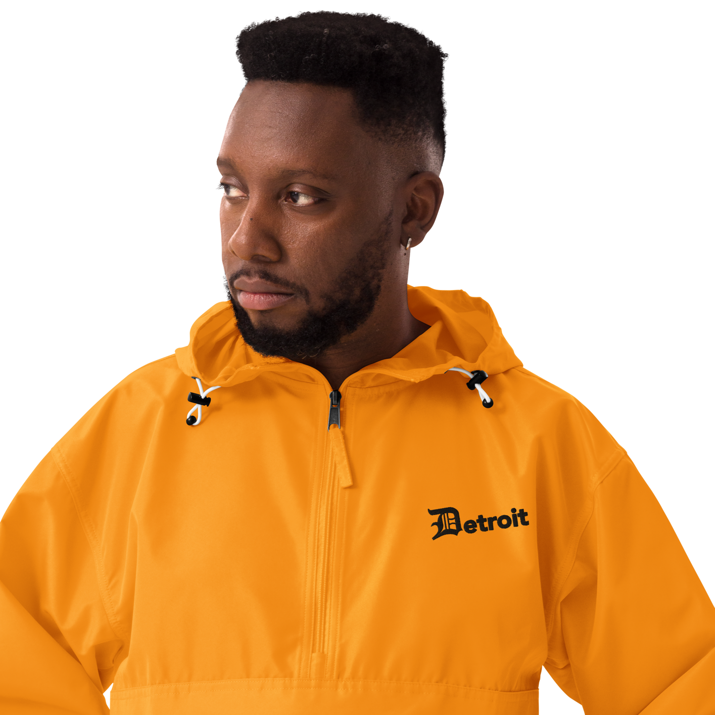 'Detroit' Packable Wind & Rain Jacket (w/ Old English 'D')