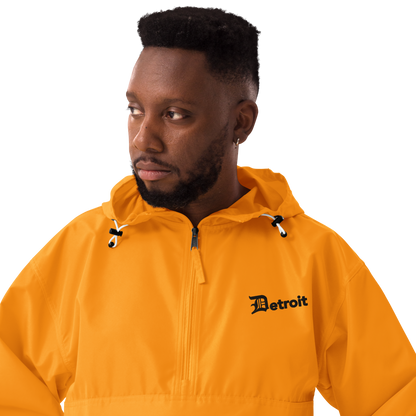 'Detroit' Packable Wind & Rain Jacket (w/ Old English 'D')