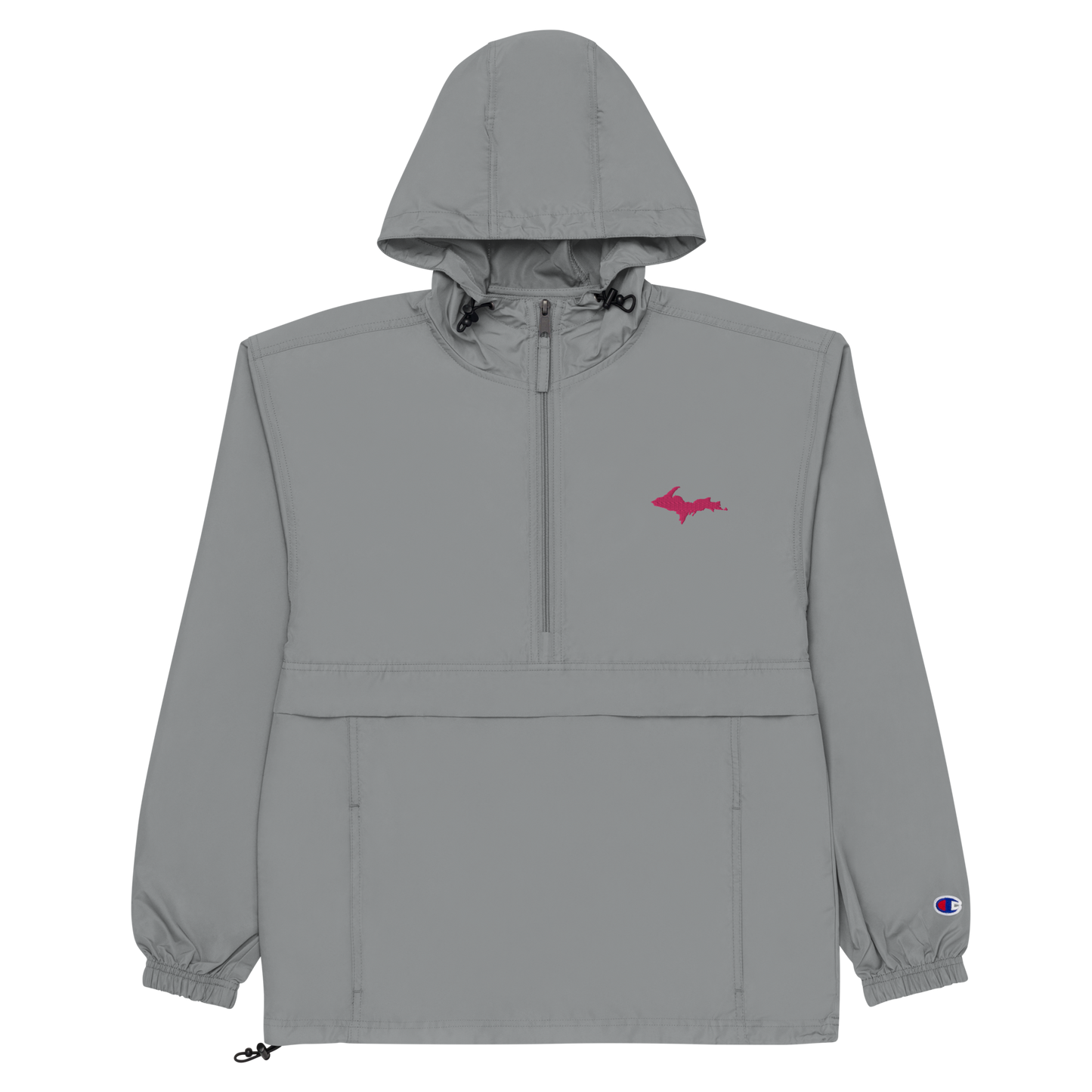 Upper Peninsula Packable Wind & Rain Jacket (w/ Pink UP Outline)