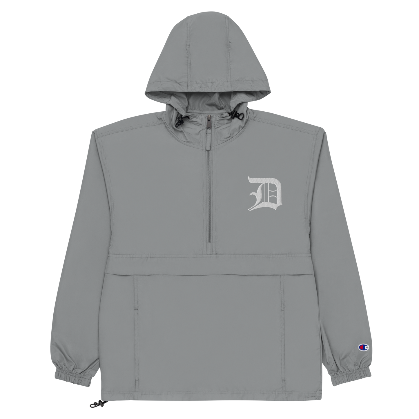 Detroit 'Old English D' Packable Wind & Rain Jacket