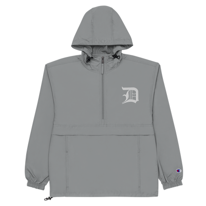 Detroit 'Old English D' Packable Wind & Rain Jacket