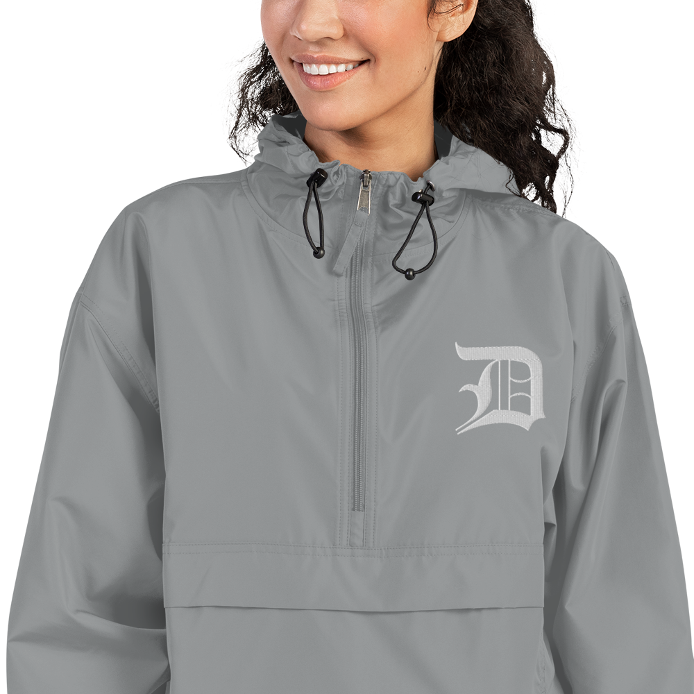 Detroit 'Old English D' Packable Wind & Rain Jacket