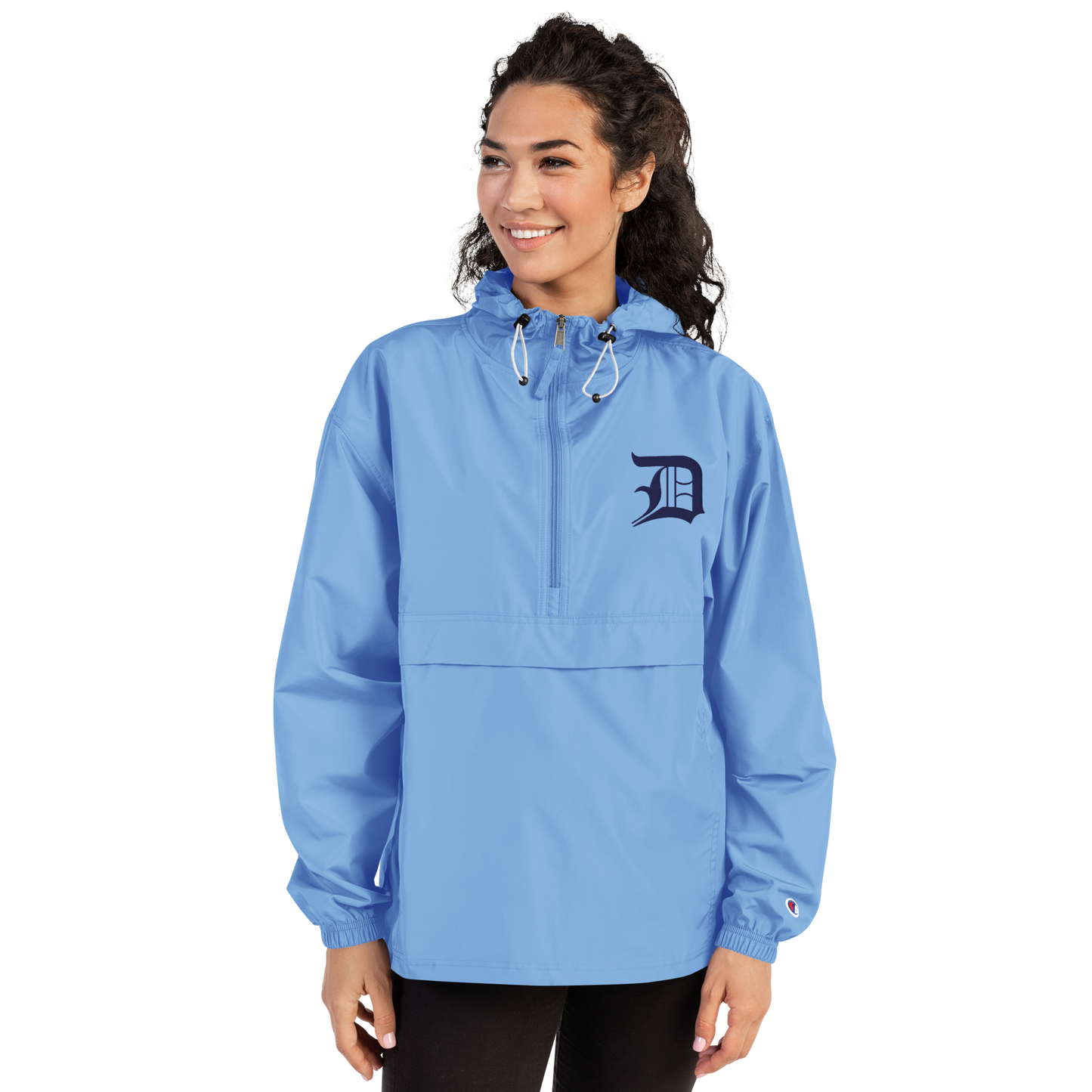 Detroit 'Old English D' Packable Wind & Rain Jacket