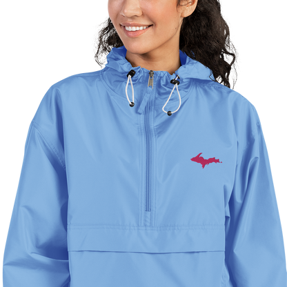 Upper Peninsula Packable Wind & Rain Jacket (w/ Pink UP Outline)