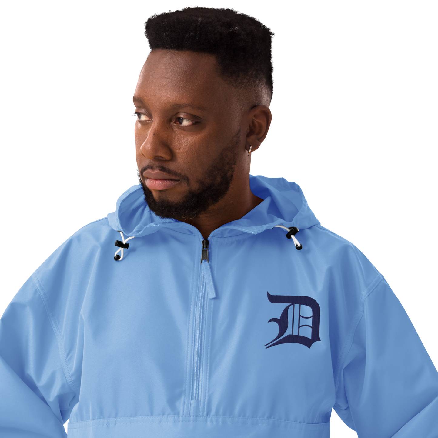 Detroit 'Old English D' Packable Wind & Rain Jacket