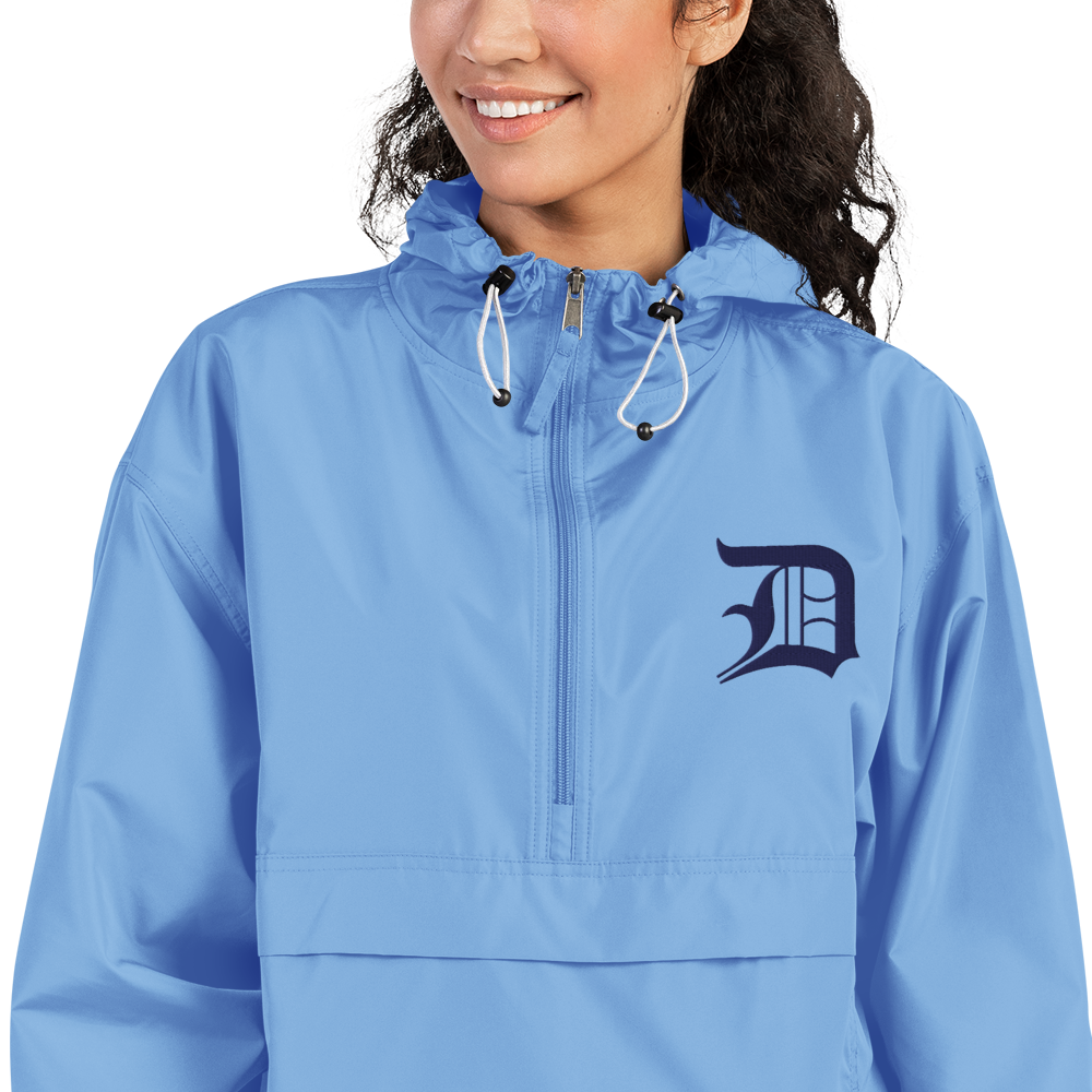 Detroit 'Old English D' Packable Wind & Rain Jacket