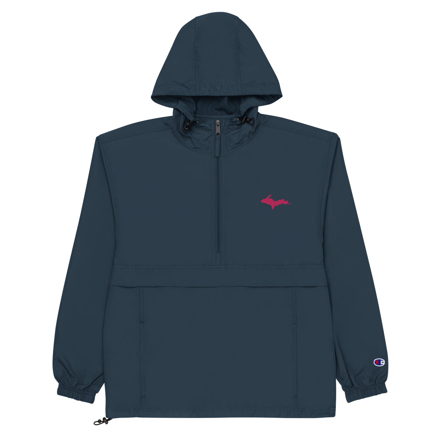 Upper Peninsula Packable Wind & Rain Jacket (w/ Pink UP Outline)