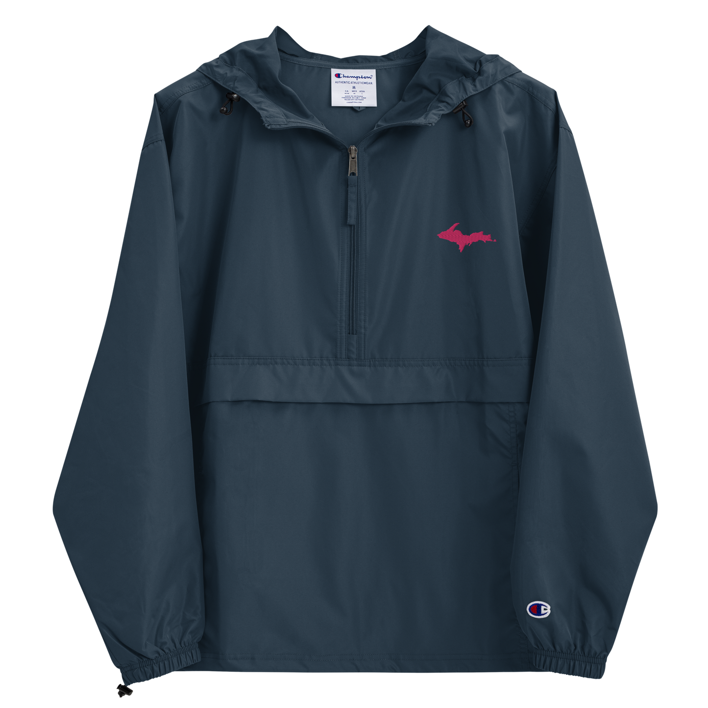 Upper Peninsula Packable Wind & Rain Jacket (w/ Pink UP Outline)