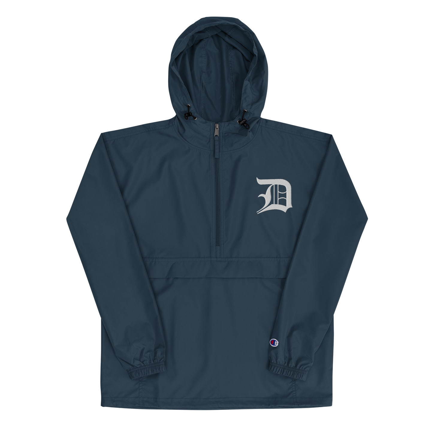 Detroit 'Old English D' Packable Wind & Rain Jacket