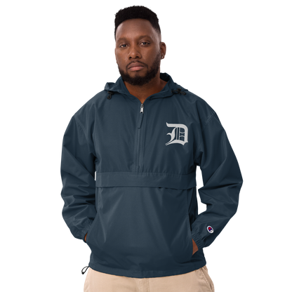 Detroit 'Old English D' Packable Wind & Rain Jacket