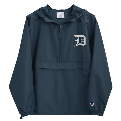 Detroit 'Old English D' Packable Wind & Rain Jacket