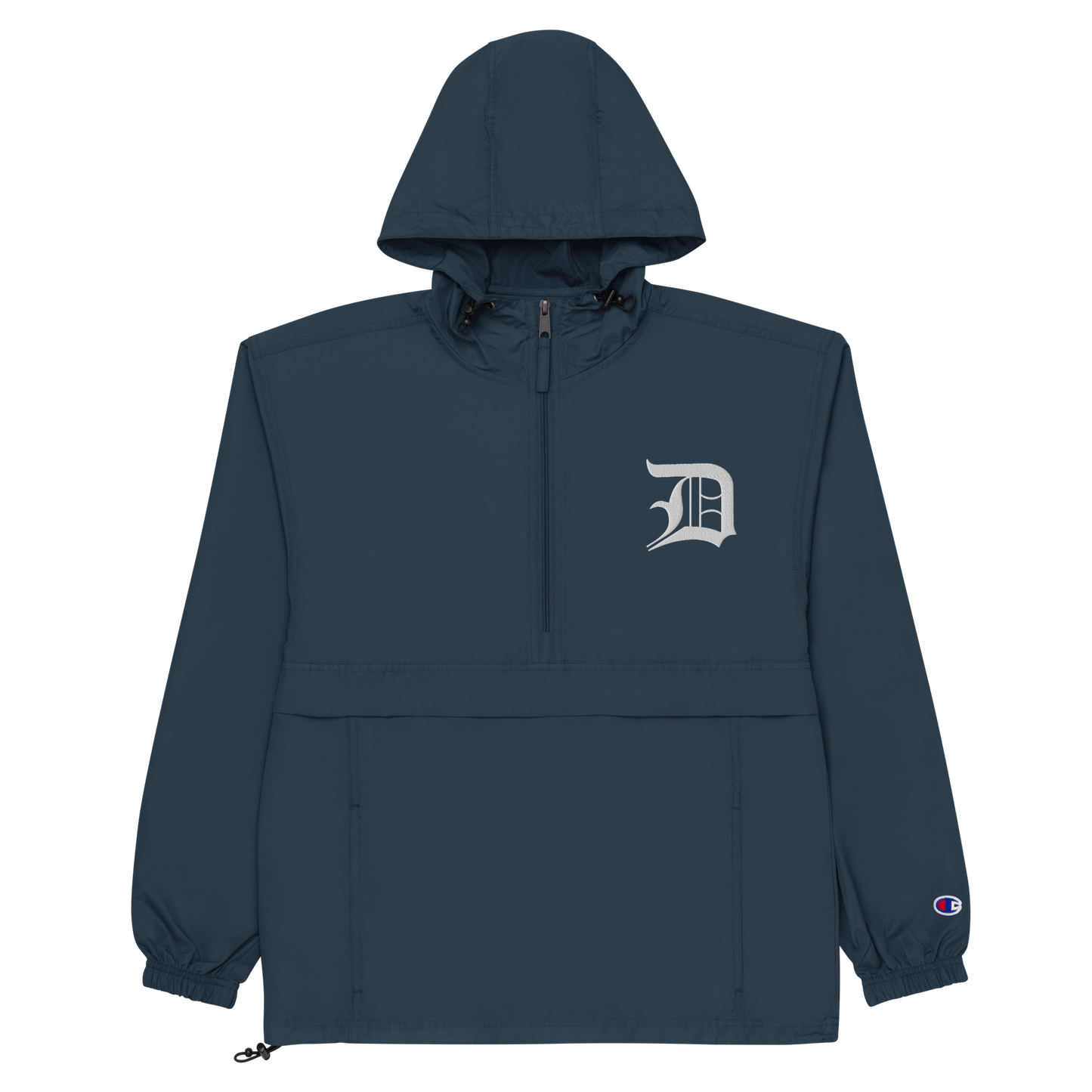 Detroit 'Old English D' Packable Wind & Rain Jacket