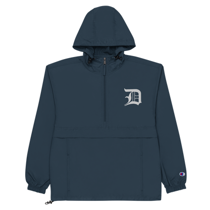 Detroit 'Old English D' Packable Wind & Rain Jacket