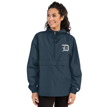 Detroit 'Old English D' Packable Wind & Rain Jacket