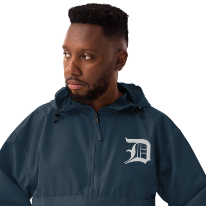 Detroit 'Old English D' Packable Wind & Rain Jacket