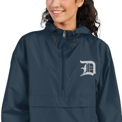 Detroit 'Old English D' Packable Wind & Rain Jacket