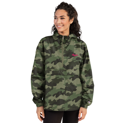 Upper Peninsula Packable Wind & Rain Jacket (w/ Pink UP Outline)