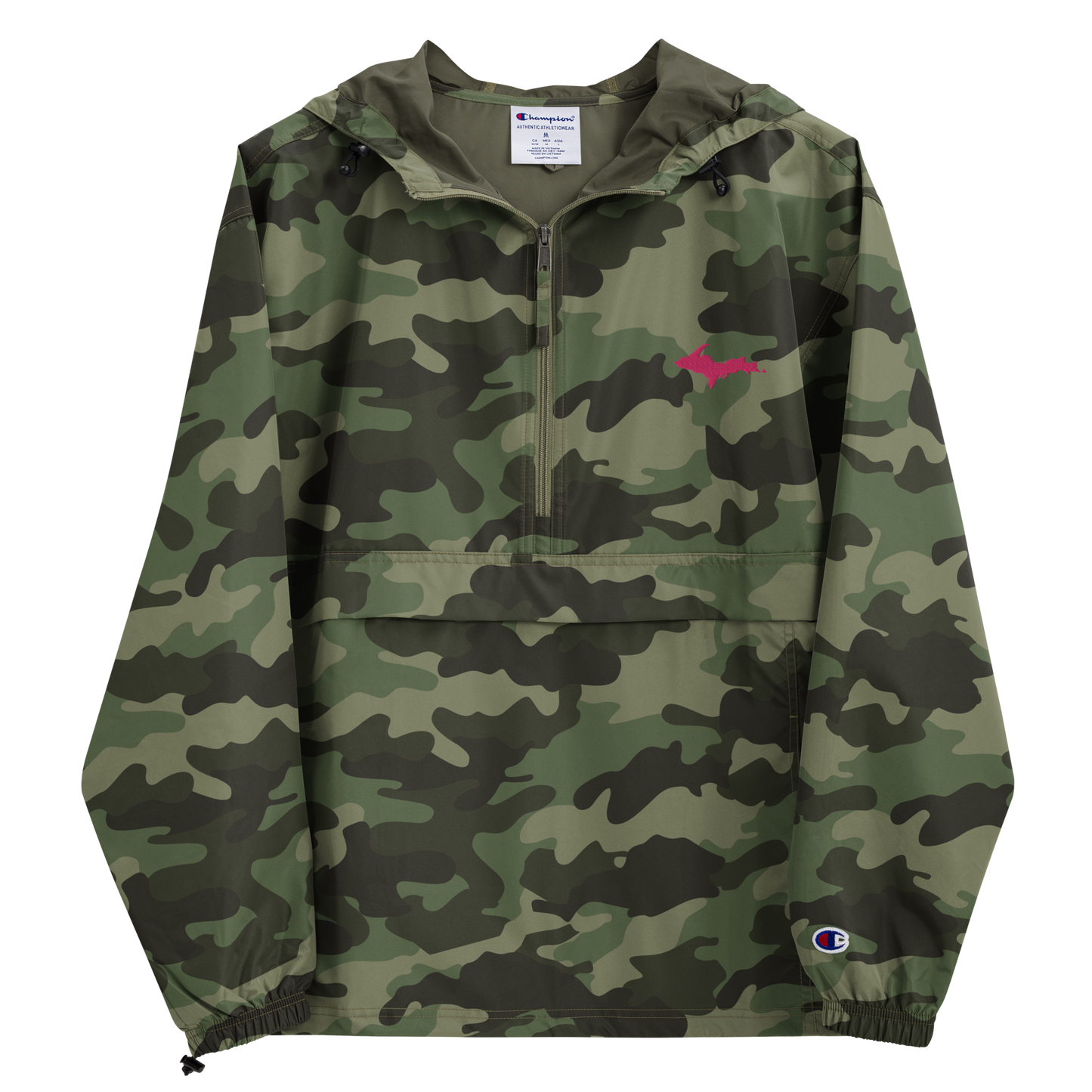 Upper Peninsula Packable Wind & Rain Jacket (w/ Pink UP Outline)