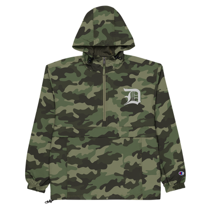 Detroit 'Old English D' Packable Wind & Rain Jacket