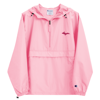 Upper Peninsula Packable Wind & Rain Jacket (w/ Pink UP Outline)