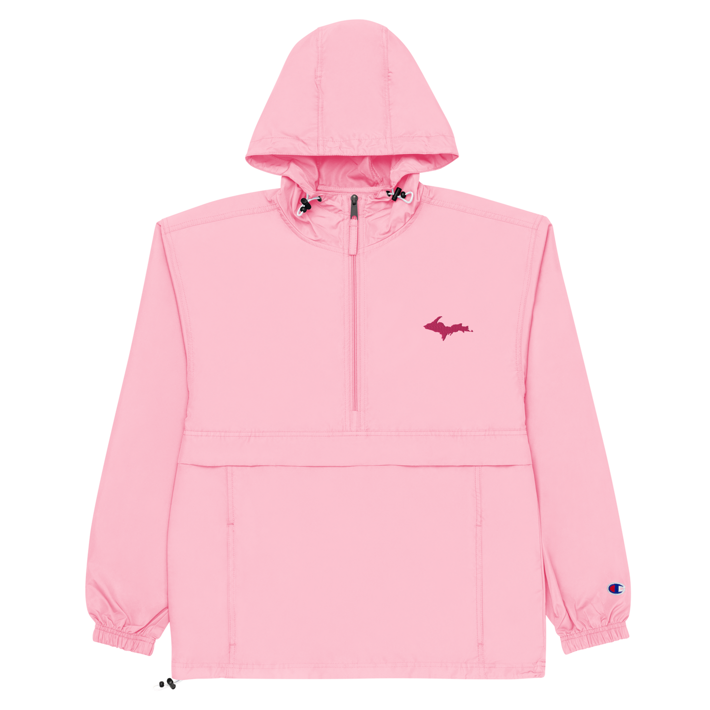 Upper Peninsula Packable Wind & Rain Jacket (w/ Pink UP Outline)