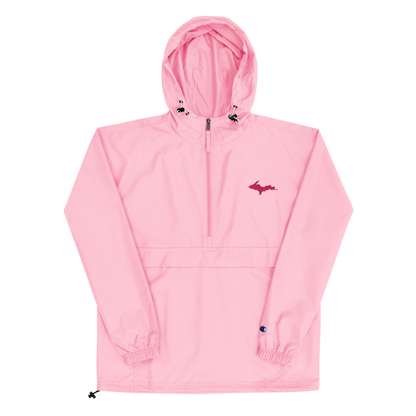 Upper Peninsula Packable Wind & Rain Jacket (w/ Pink UP Outline)