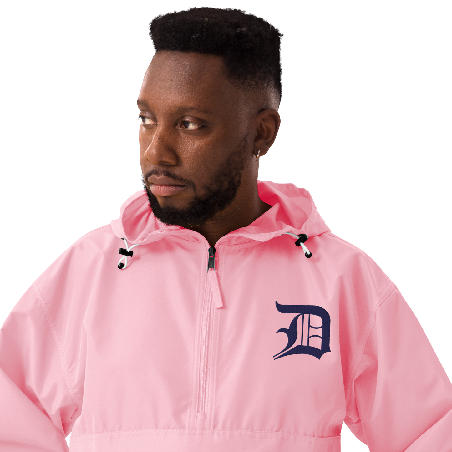 Detroit 'Old English D' Packable Wind & Rain Jacket