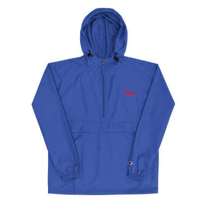 Upper Peninsula Packable Wind & Rain Jacket (w/ Pink UP Outline)