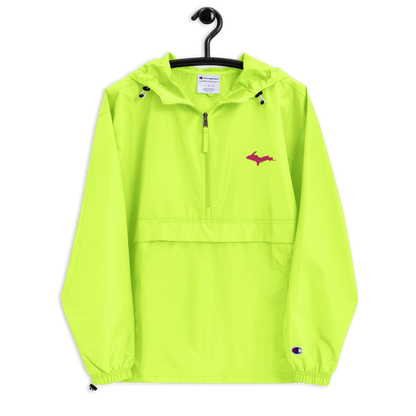 Upper Peninsula Packable Wind & Rain Jacket (w/ Pink UP Outline)