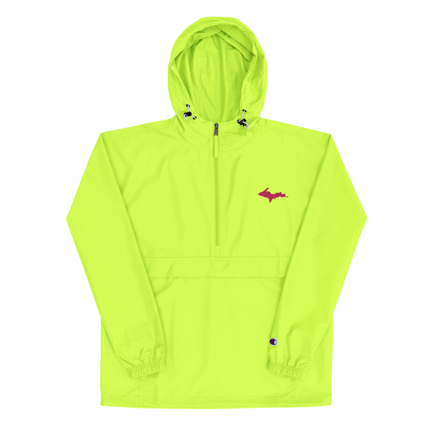 Upper Peninsula Packable Wind & Rain Jacket (w/ Pink UP Outline)