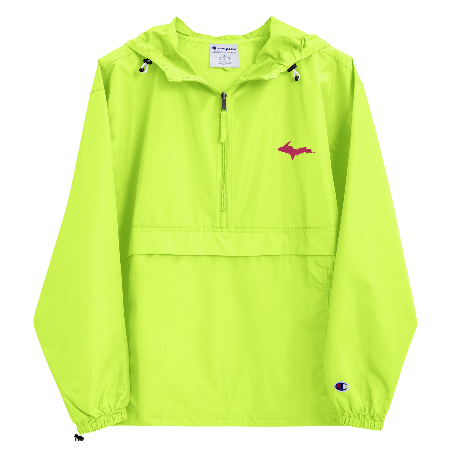 Upper Peninsula Packable Wind & Rain Jacket (w/ Pink UP Outline)