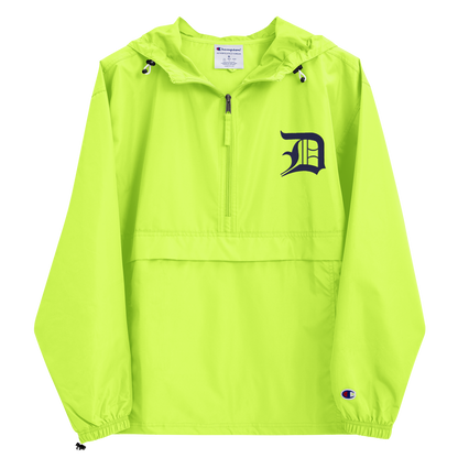 Detroit 'Old English D' Packable Wind & Rain Jacket