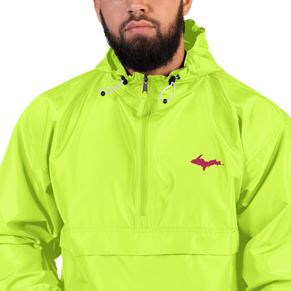 Upper Peninsula Packable Wind & Rain Jacket (w/ Pink UP Outline)