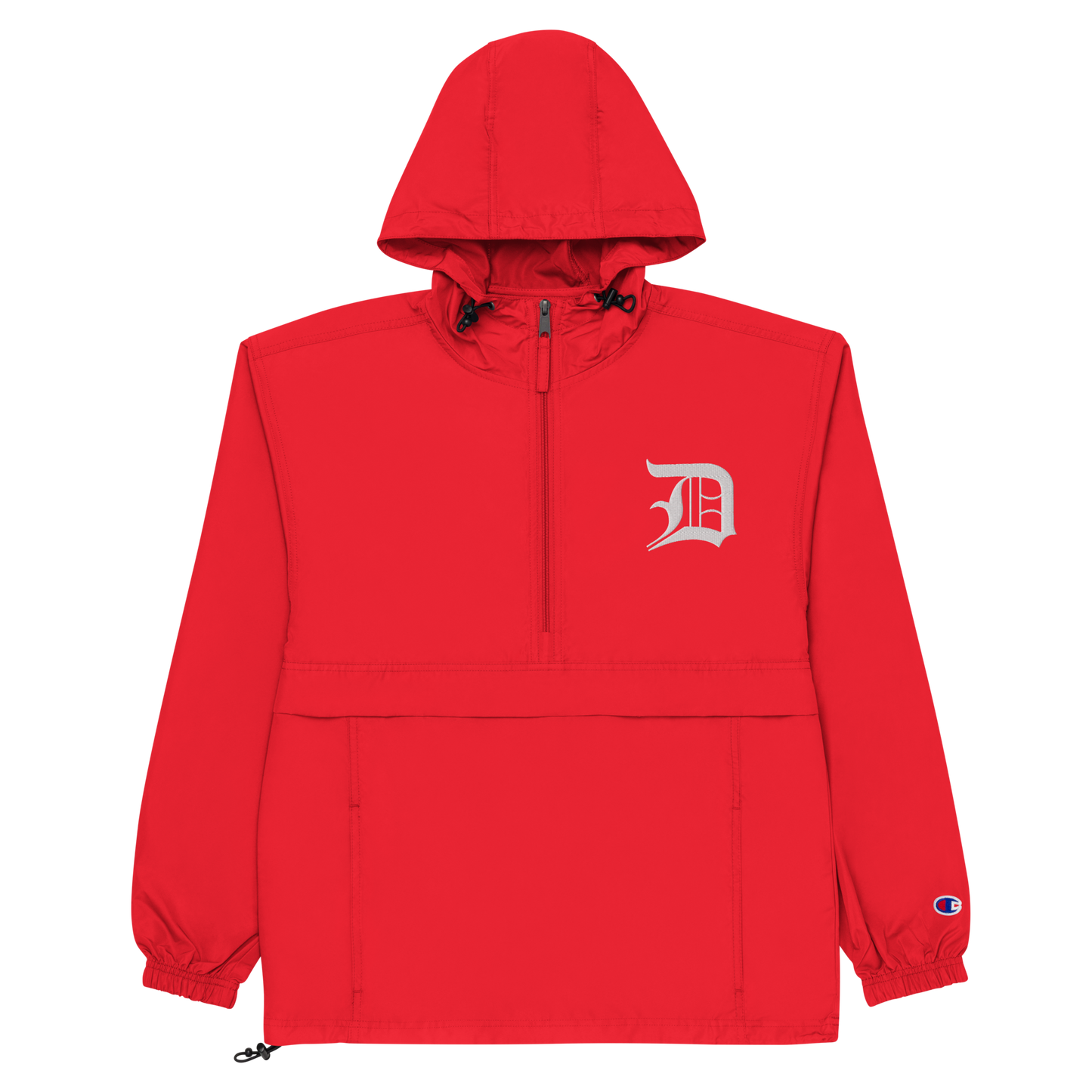 Detroit 'Old English D' Packable Wind & Rain Jacket