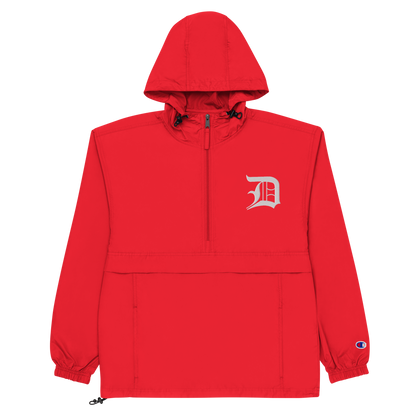 Detroit 'Old English D' Packable Wind & Rain Jacket