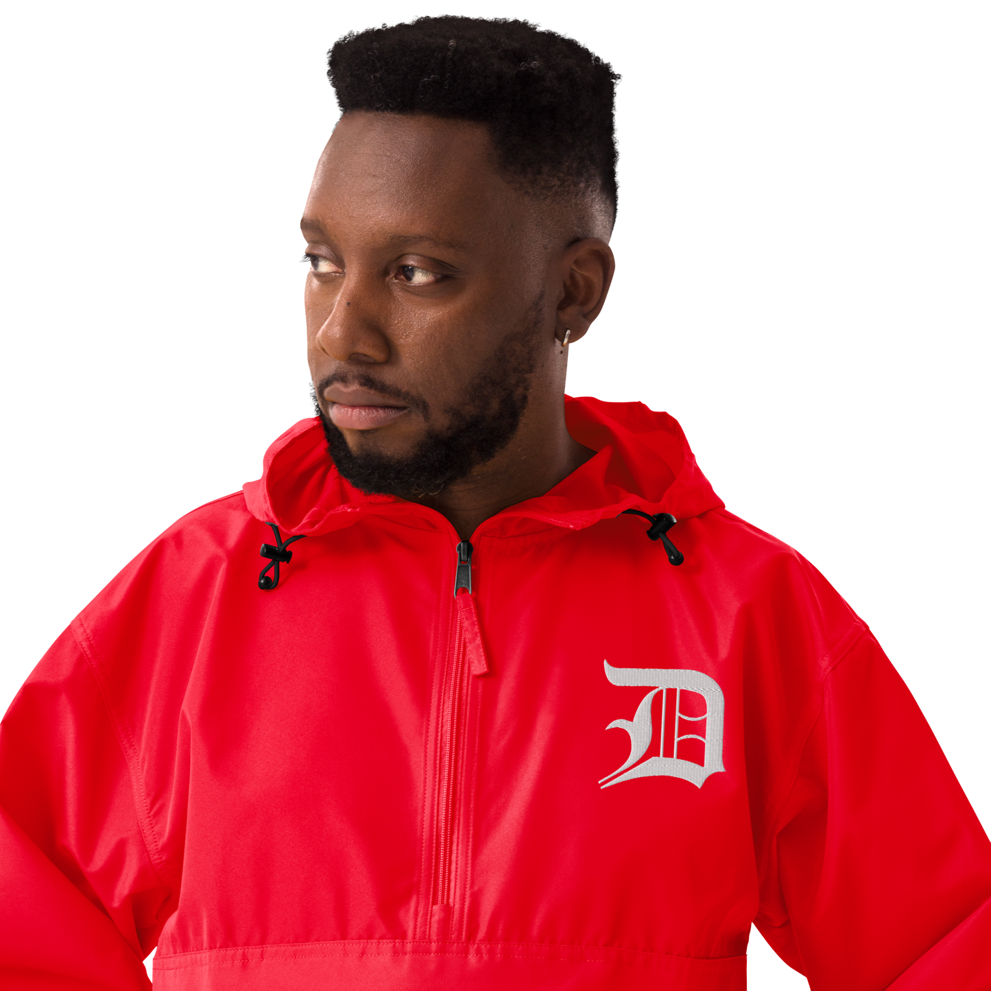 Detroit 'Old English D' Packable Wind & Rain Jacket