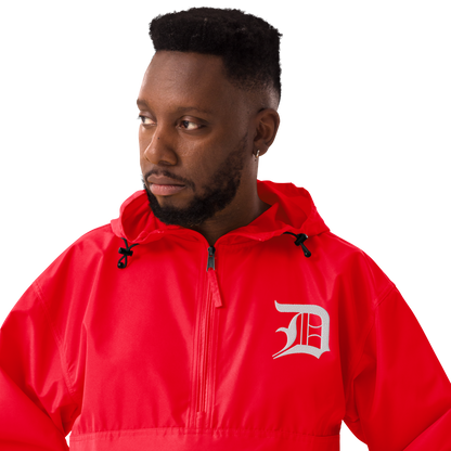 Detroit 'Old English D' Packable Wind & Rain Jacket