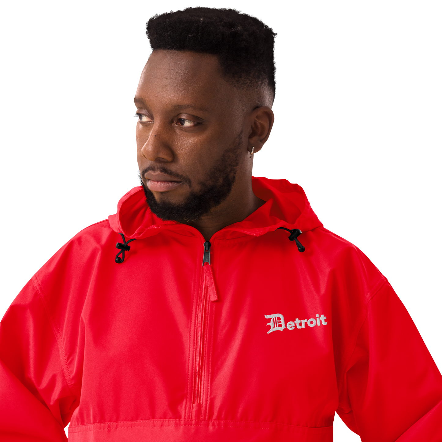 'Detroit' Packable Wind & Rain Jacket (w/ Old English 'D')