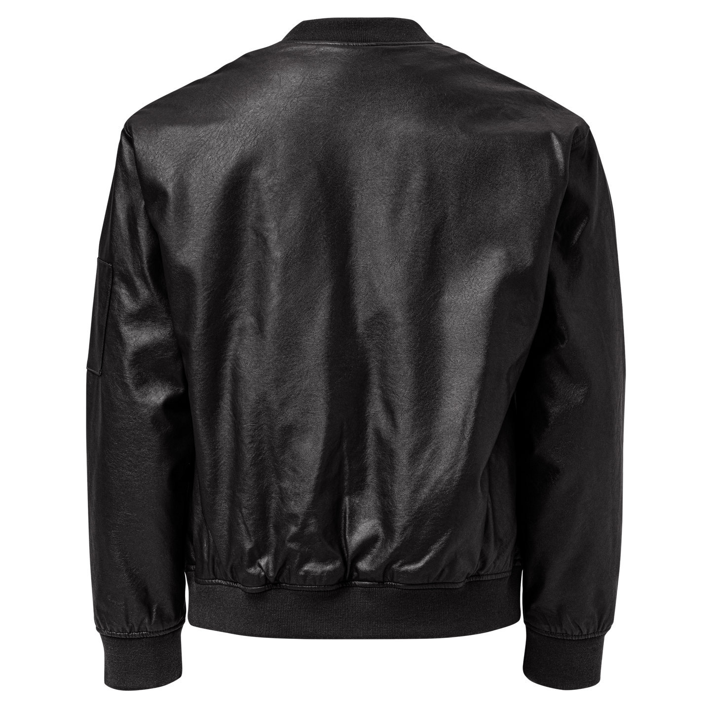 Great Lakes Bomber Jacket | Faux Leather - White