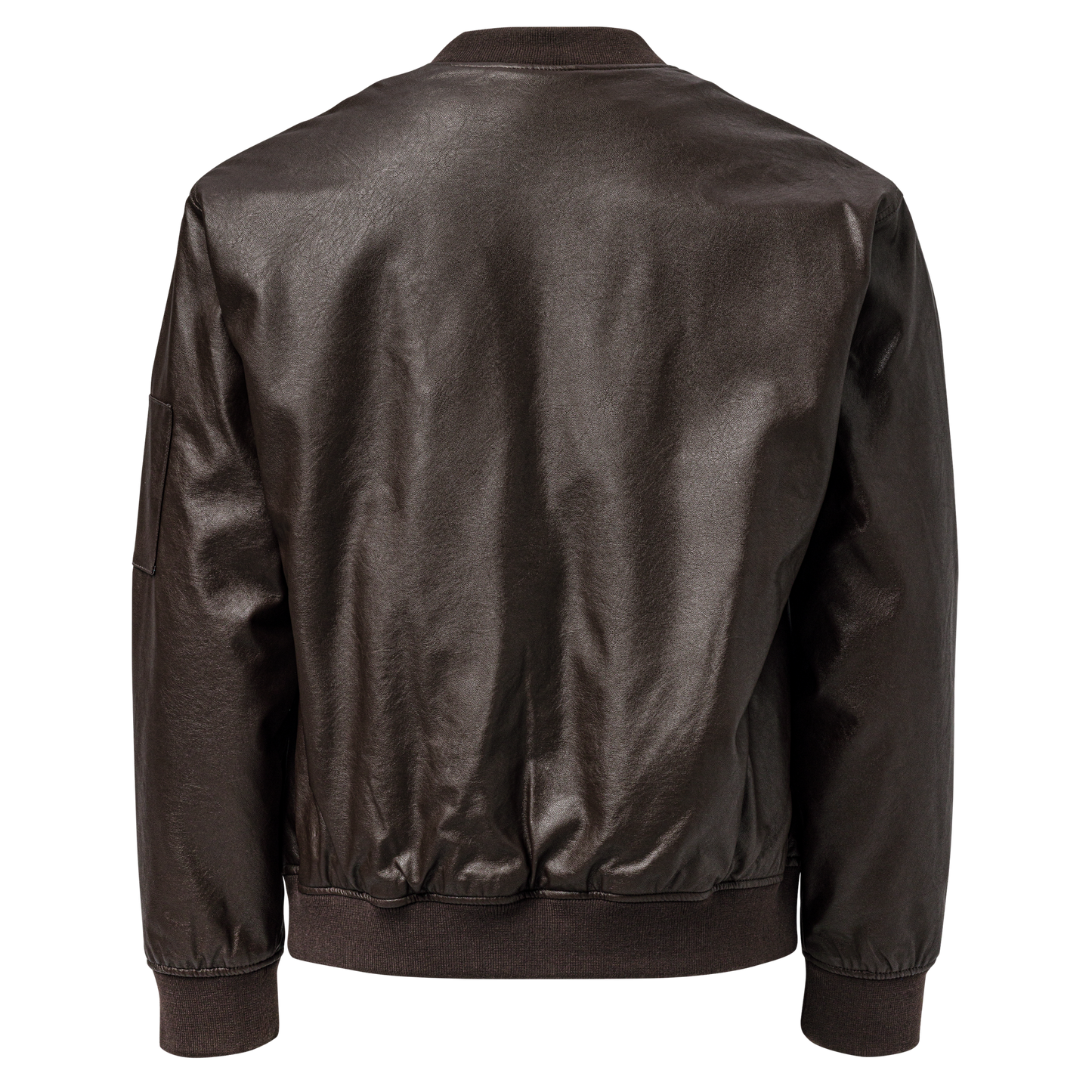 Great Lakes Bomber Jacket | Faux Leather - White