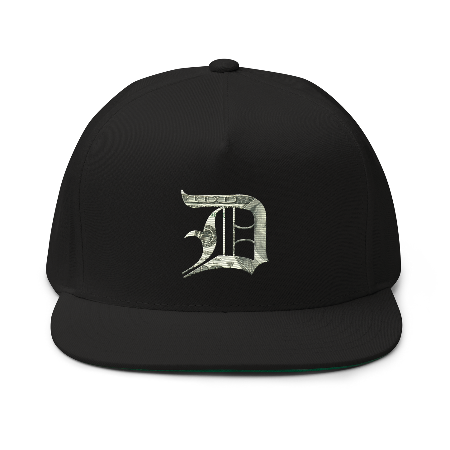 Detroit 'Old English D' Flat Bill Snapback (Benjamins Edition)