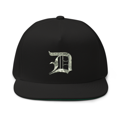 Detroit 'Old English D' Flat Bill Snapback (Benjamins Edition)