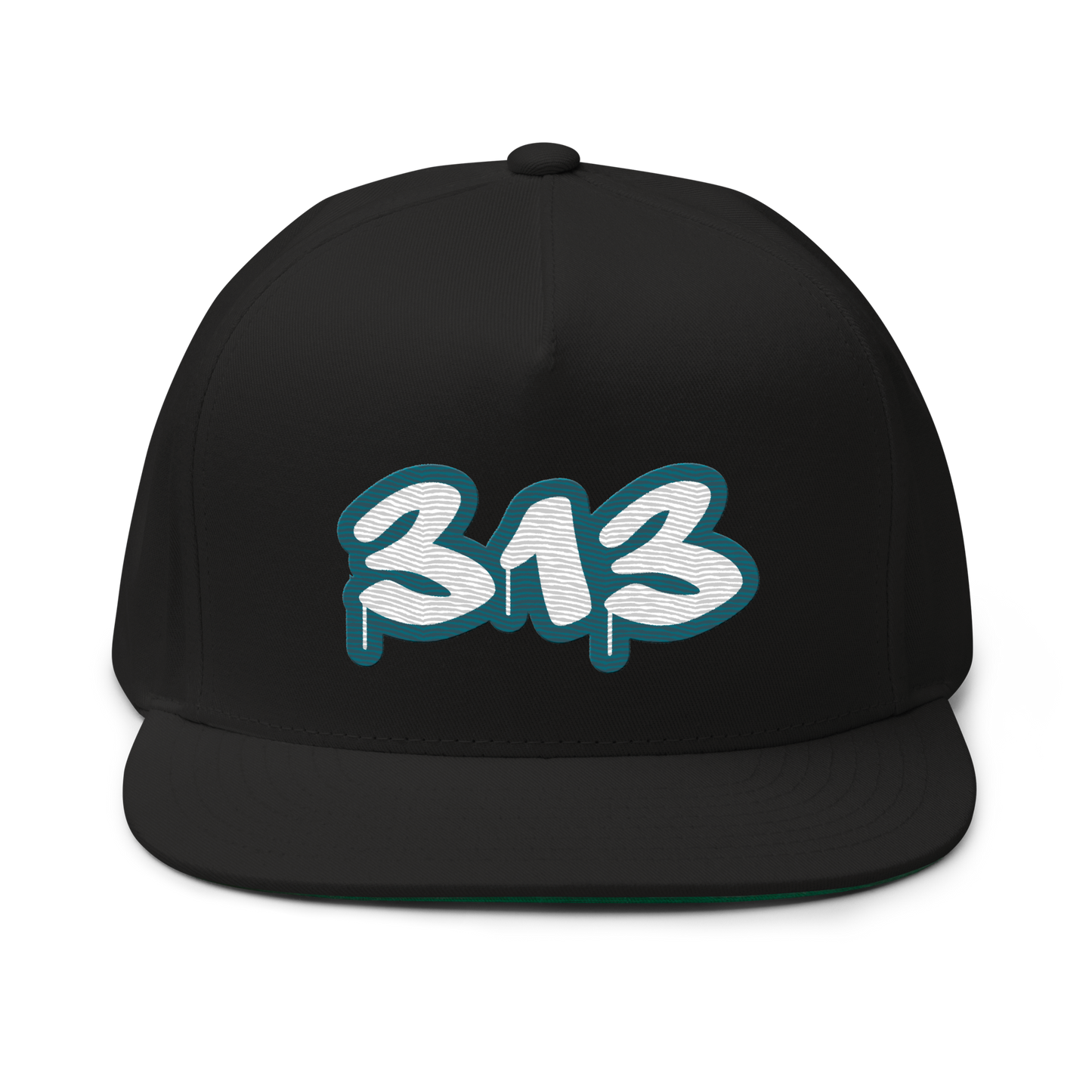 Detroit '313' Flat BIll Snapback (Auburn Hills Teal Tag Font)