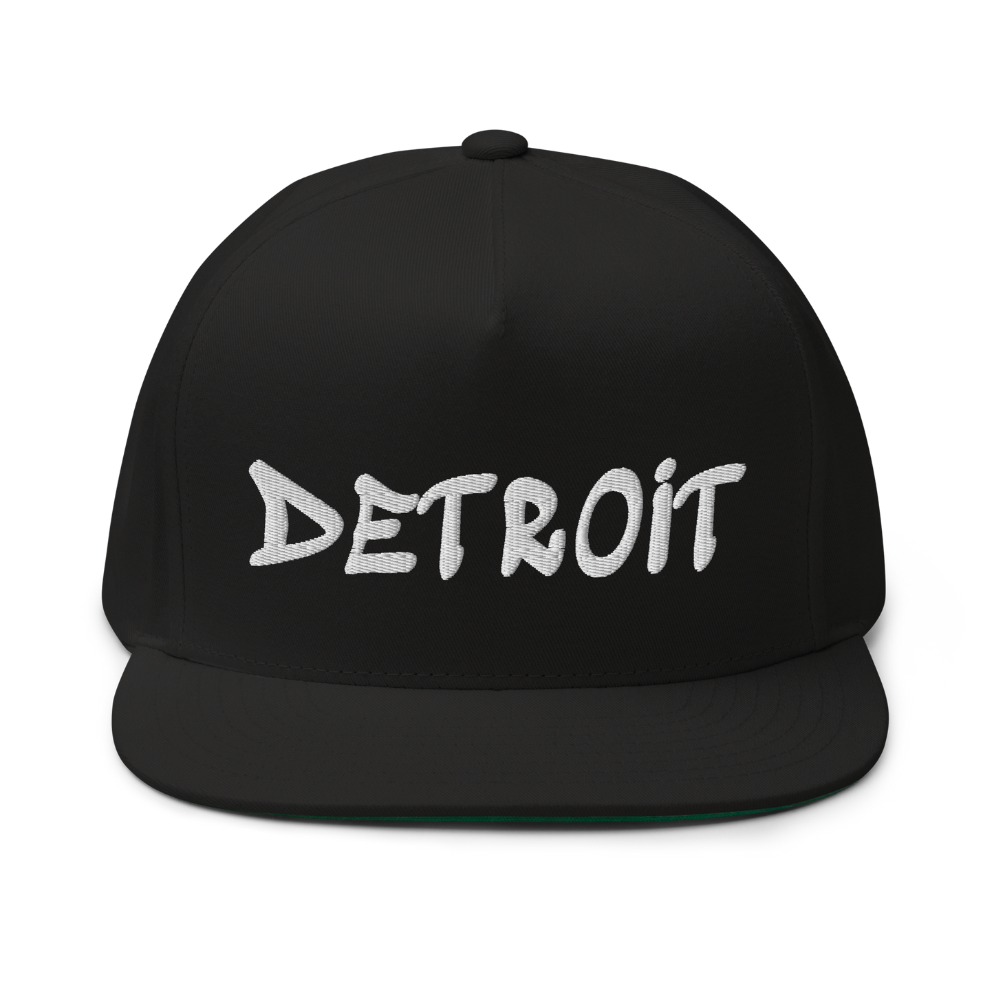 'Detroit' Flat Bill Snapback (Tag Font)