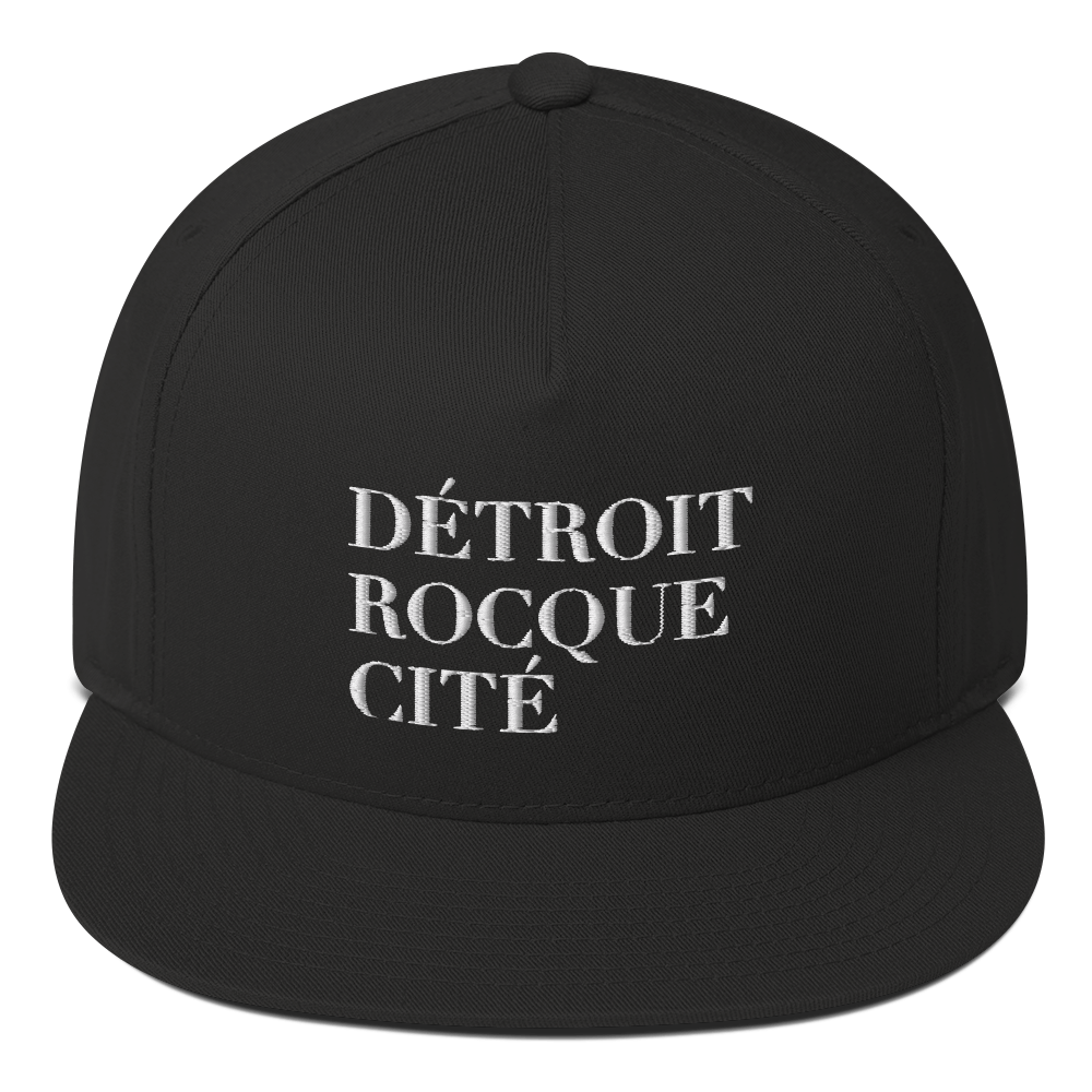 'Détroit Rocque Cité' Flat Bill Snapback