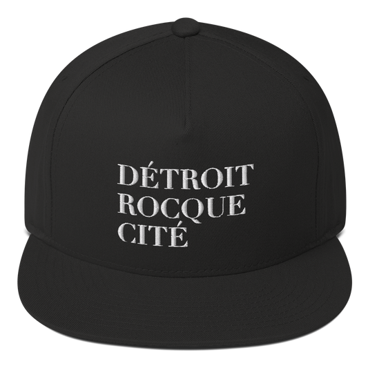 'Détroit Rocque Cité' Flat Bill Snapback