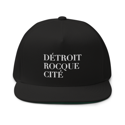 'Détroit Rocque Cité' Flat Bill Snapback