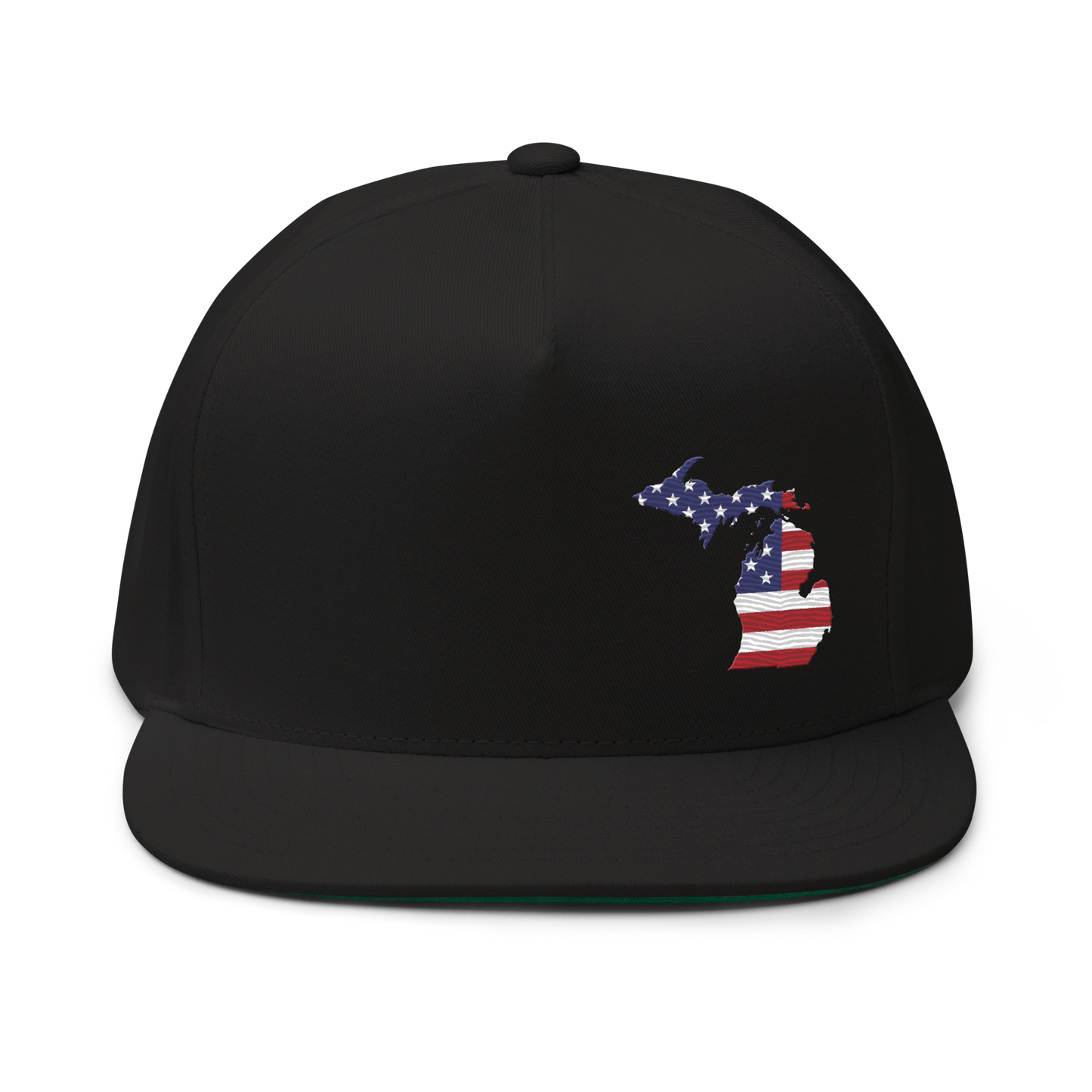 Michigan Flat Bill Snapback (Patriotic Edition)